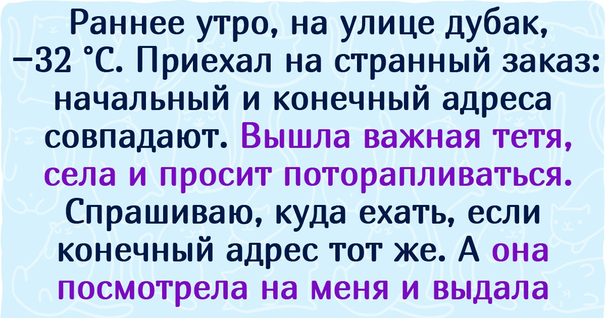 15 историй, которые доказывают, что любая поездка в такси может довести водителя и пассажира до смеха и слез