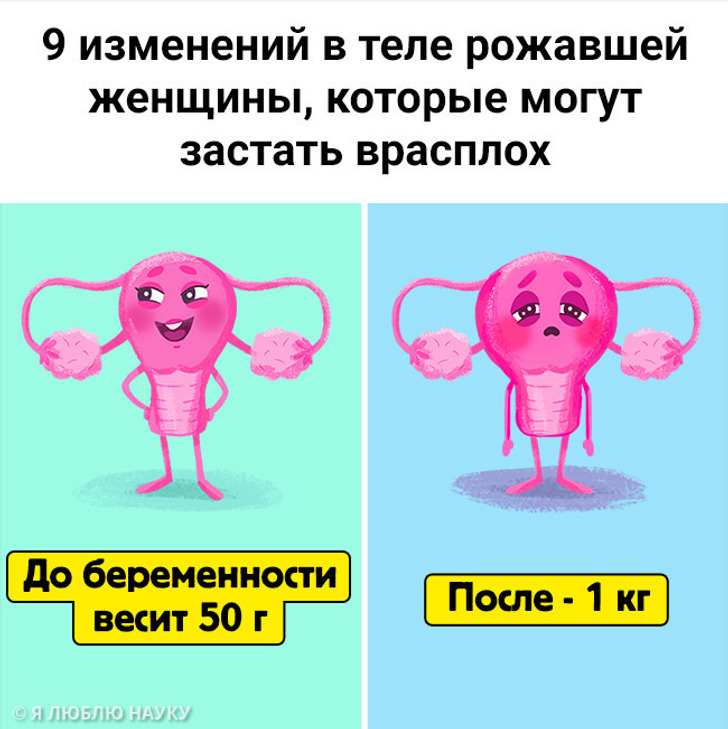 9 изменений в теле рожавшей женщины, которые могут застать врасплох