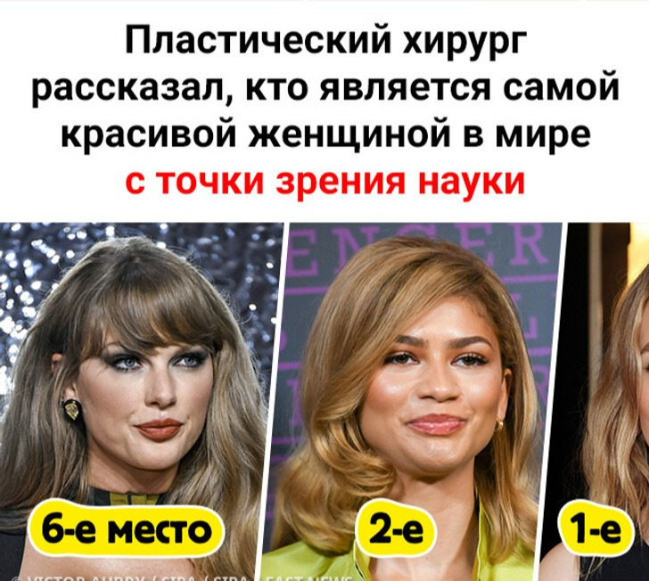 Пластический хирург рассказал, кто является самой красивой женщиной в мире с точки зрения науки